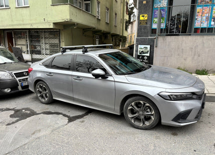 For Honda Civic Sedan 2021-2025 Roof Rack Cross Bars Normal Roof Alu Silver