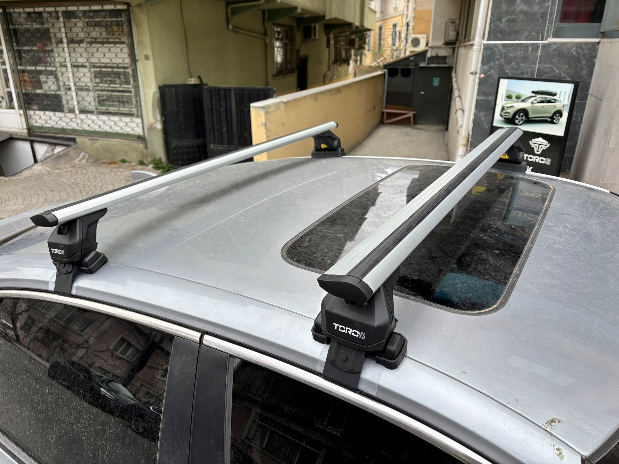 For Peugeot 3008 2025- Up Roof Rack Cross Bars Normal Roof Alu Black