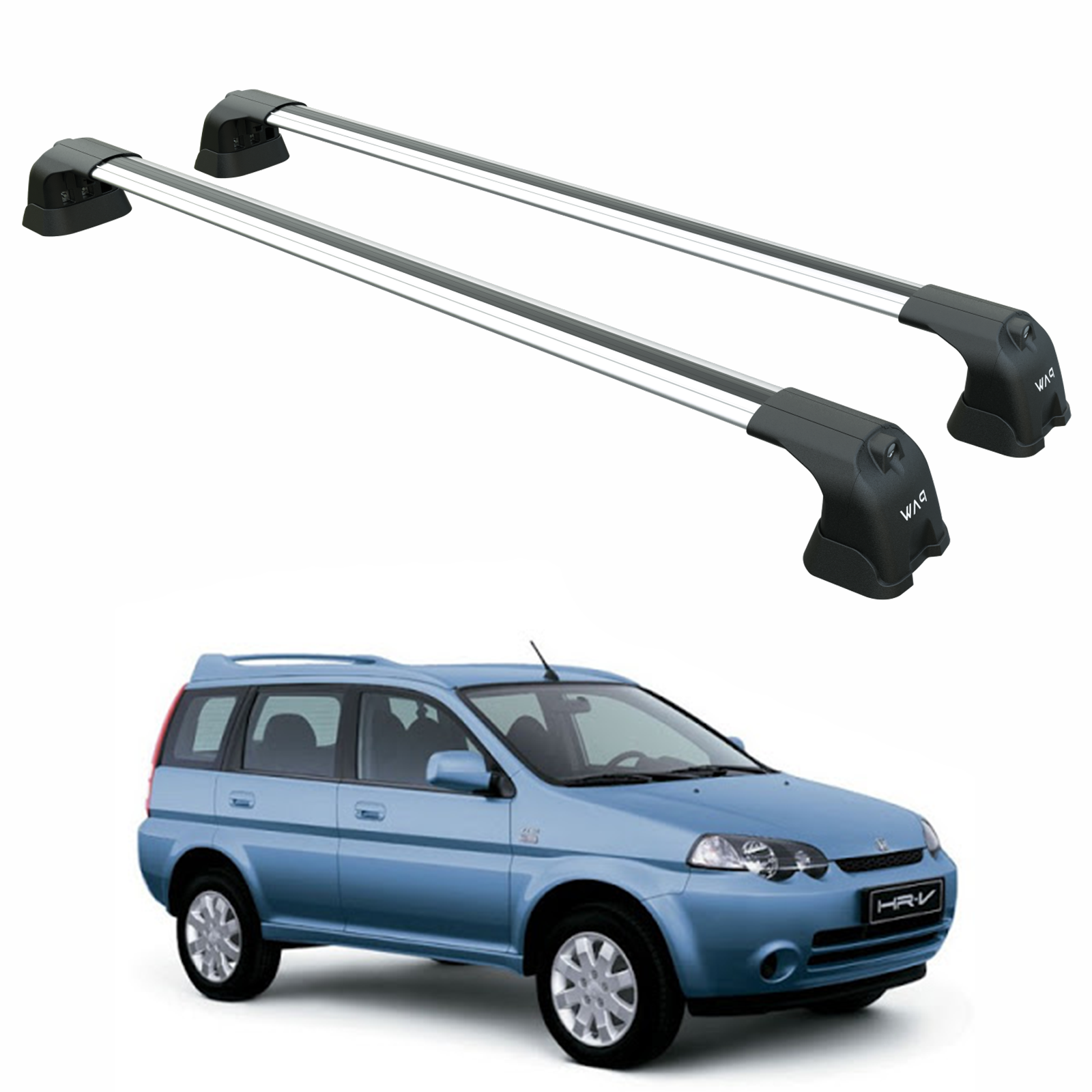 Honda HRV Roof Racks Cross Bars Rails Top Carrier Alu Silver 2PCS 1999-2005