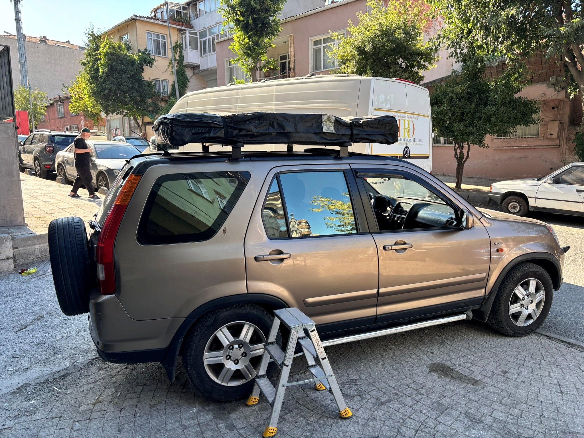 Roof Rails Crossbars Suitable For Honda CR-V MK2 2012-2006 (Without Side Rails), Tent Carrier Aluminum Roof Rails Crossbars Silver