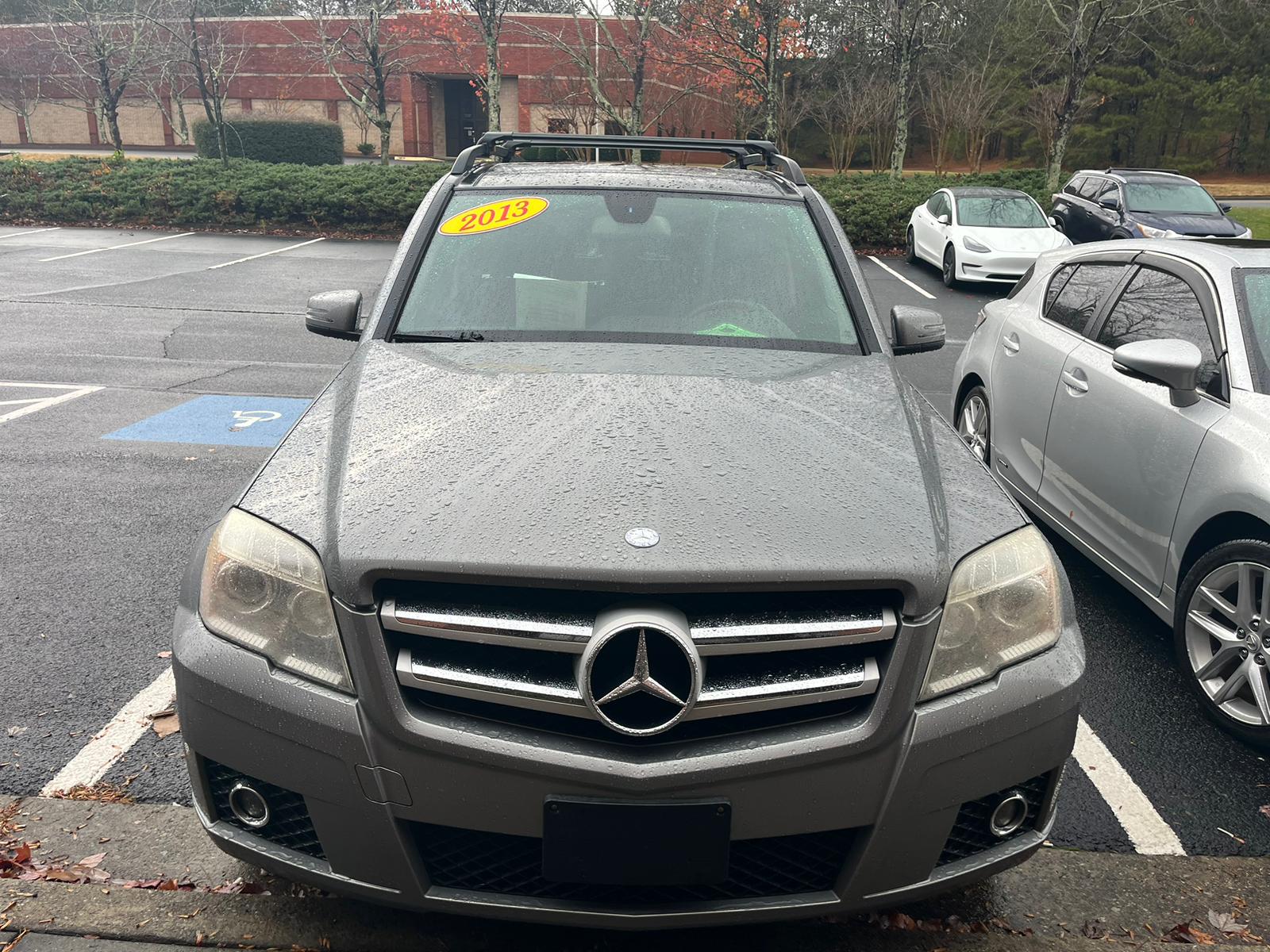 For Mercedes Benz GLK X204 2009-15 Roof Rack Cross Bars Metal Bracket Raised Rail Alu Silver