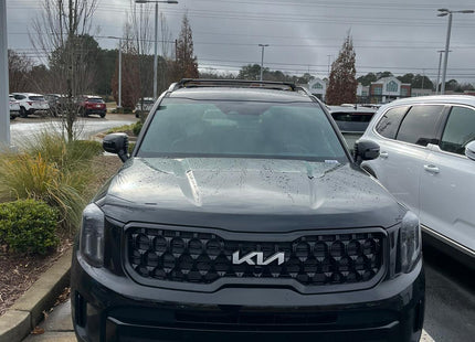 Roof Racks for Kia Telluride Roof Rack Cross Bars Raised Rail Alu Black Pro 1