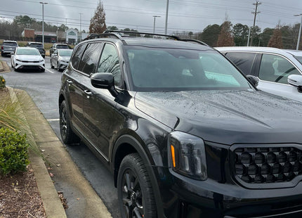 Roof Racks for Kia Telluride Roof Rack Cross Bars Raised Rail Alu Silver Pro 1