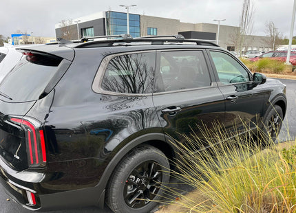 Roof Racks for Kia Telluride Roof Rack Cross Bars Raised Rail Alu Silver Pro 1