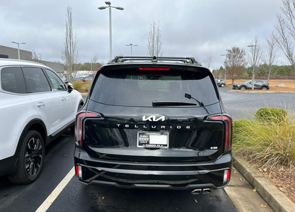 Roof Racks for Kia Telluride Roof Rack Cross Bars Raised Rail Alu Black Pro 1