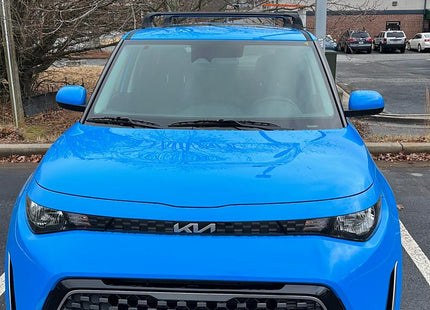 For Kia Soul 2020-Up Roof Rack Cross Bars Fix Point Alu Black