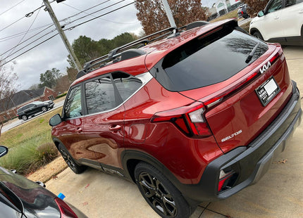 For Kia Seltos X Line 2021-Up Roof Rack Cross Bars Raised Rail Alu Black