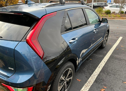 For Kia Niro 2017-Up Roof Rack Cross Bars Flush Rail Alu Black