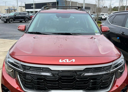 For Kia Seltos X Line 2021-Up Roof Rack Cross Bars Raised Rail Alu Black