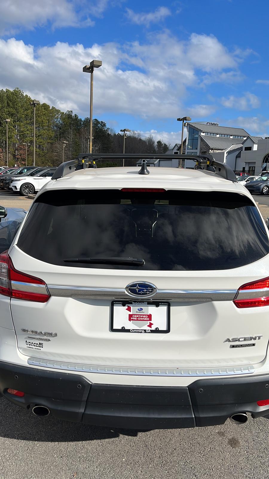 For Subaru Ascent 2019-Up Roof Rack Cross Bars Metal Bracket Raised Rail Alu Black