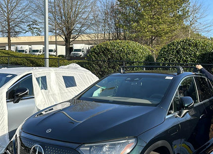 For Mercedes Benz EQE Suv 2022-2025 Roof Rack Cross Bars Fix Point Alu Silver