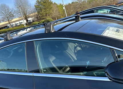 For Mercedes Benz EQE Sedan 2022-2025 Roof Rack Cross Bars Fix Point Alu Silver