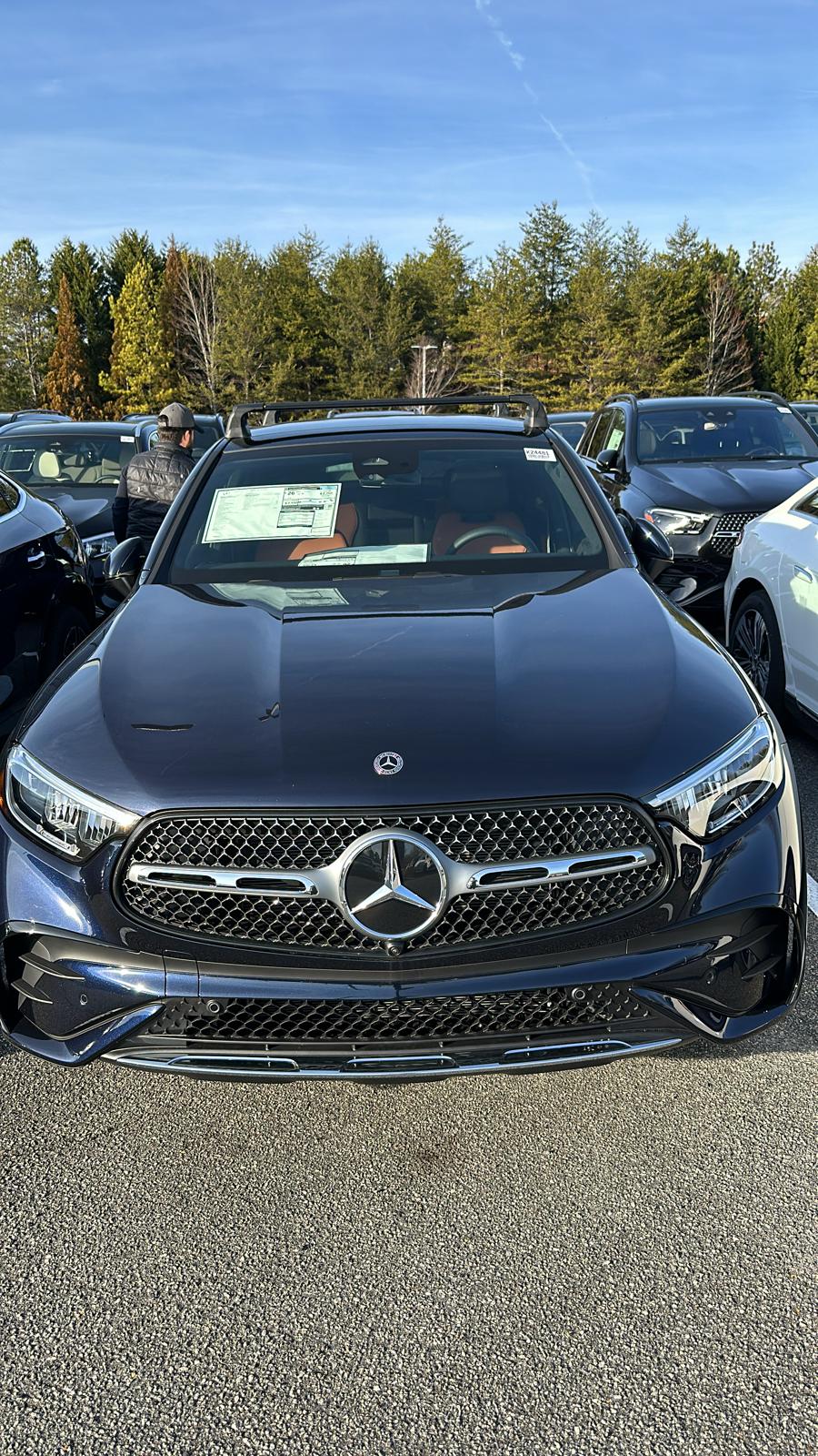 For Mercedes Benz GLC Coupe (C254) 2022-Up Roof Rack Cross Bars Fix Point Alu Silver