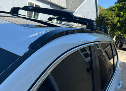 For Peugeot 5008 2024- Up Roof Rack Cross Bars Metal Bracket Flush Rail Black