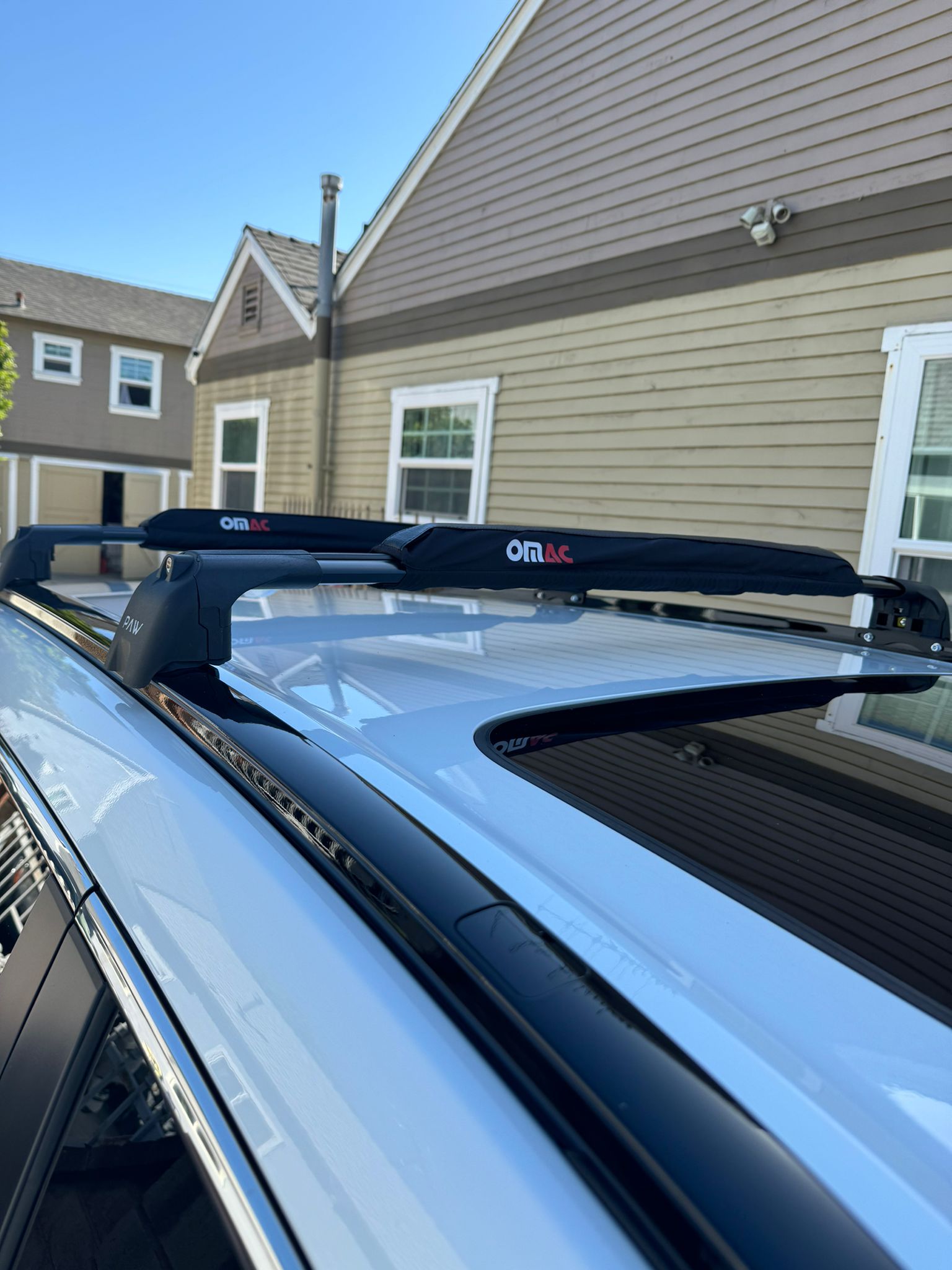 For Opel Frontera 2024- Up Roof Rack Cross Bars Metal Bracket Flush Rail Black