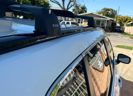 For Peugeot 5008 2024- Up Roof Rack Cross Bars Metal Bracket Flush Rail Black