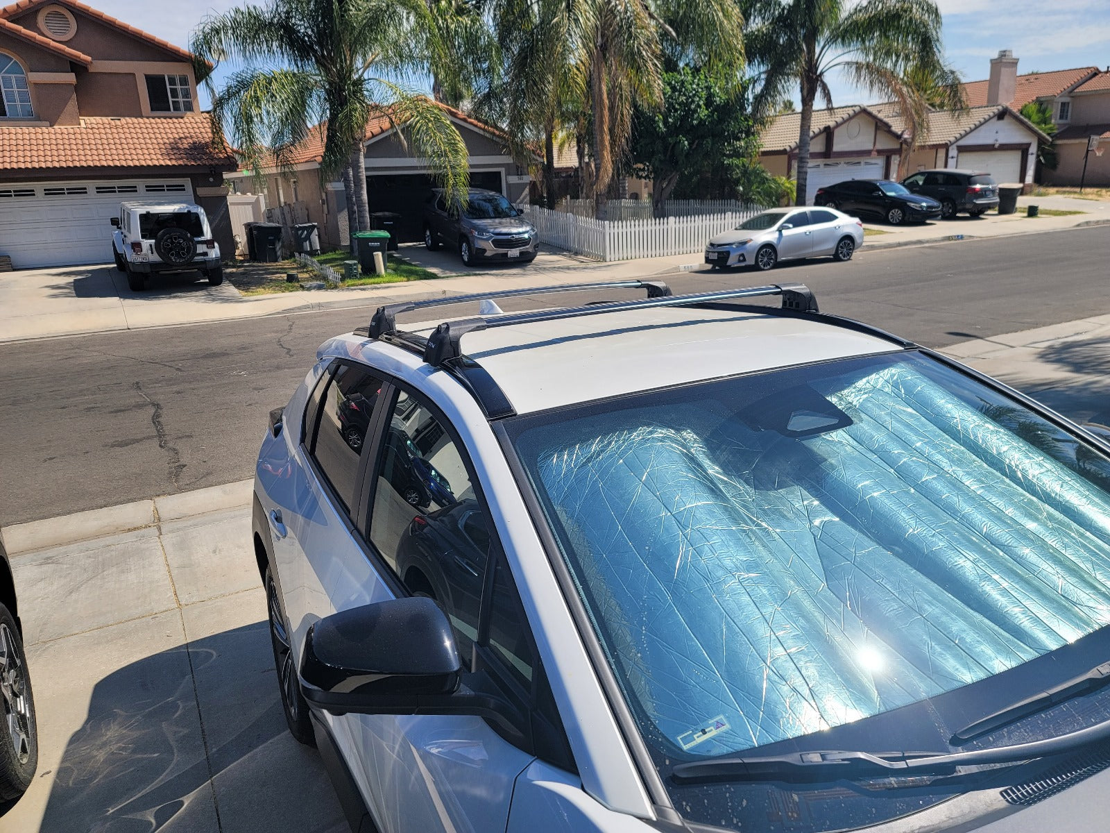 For Subaru Solterra Roof Rack Cross Bars Flush Rail Alu Silver 2023- Up