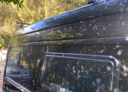 H1 Ladder Roof Rack For 2018- On Sprinter Low Roof (144 WB) Roof Rack Silver