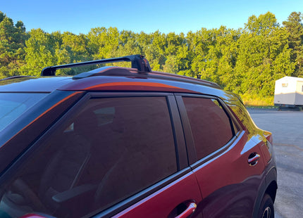 For Chevrolet Trailblazer Roof Rack Cross Bars Metal Bracket Flush Rail Alu 2021-Up Silver