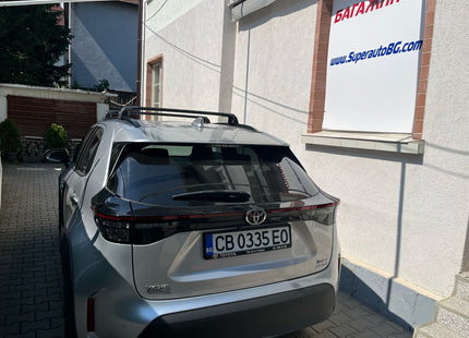 For Toyota Yaris Cross 2024- Up Roof Rack Cross Bars Flush Rail Alu Silver