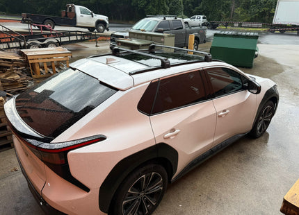 For Toyota BZ4X 2022-2025 Roof Rack Cross Bars Flush Rail Black