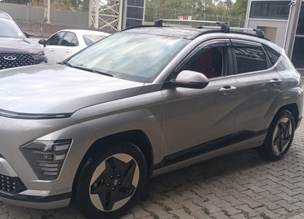 For Hyundai Kona (2017-2025) Roof Rack Cross Bars Flush Rail, Silver