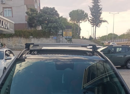 For Hyundai Bayon (2021-2025) Roof Rack Cross Bars Flush Rail, Silver