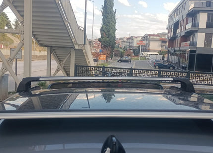 For Hyundai Kona (2017-2025) Roof Rack Cross Bars Flush Rail, Black