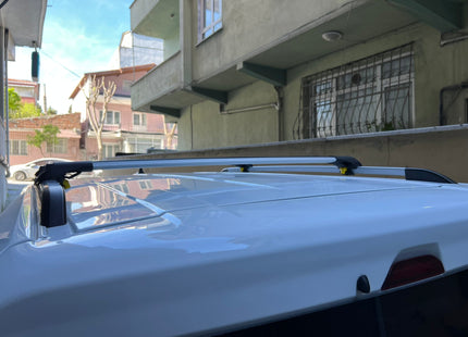 Ford Tourneo Courier (2023-2026) Roof Rack Cross Bars Raised Rail Silver