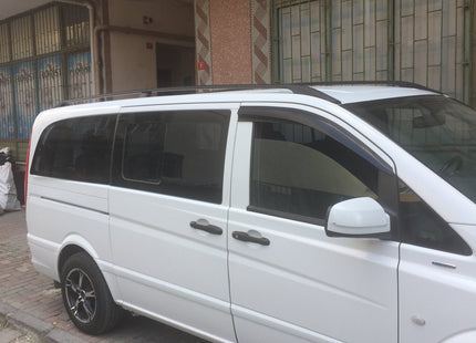 For Mercedes Vito W638 Roof Side Rails Alu SWB 1996-2003 Silver