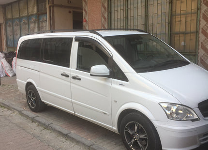 For Mercedes Vito W639 Roof Side Rails Alu SWB 2003-2014 Black