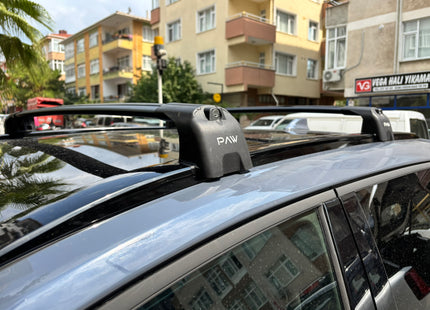 For Subaru Solterra Roof Rack Cross Bars Flush Rail Black