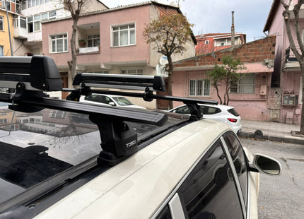 For Porsche Cayenne (9PA) 2002-2010 Roof Rack Cross Bars Pro 6 Black