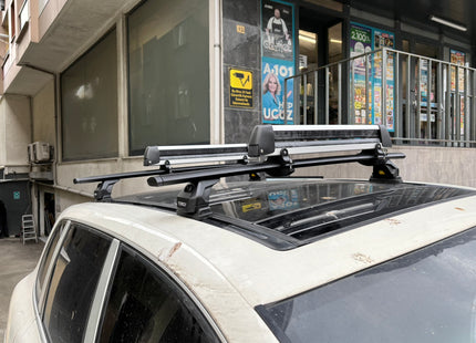 For Porsche Cayenne (9PA) 2002-2010 Roof Rack Cross Bars Pro 6 Black