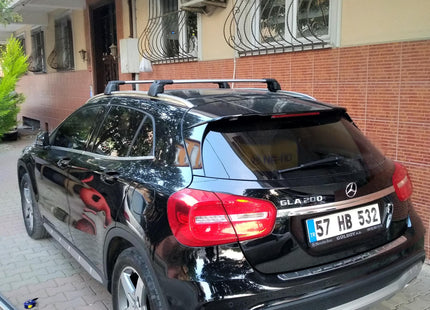 For Mercedes GLA (X156) 2013-20 Roof Rack Cross Bars Flush Rail Alu Black