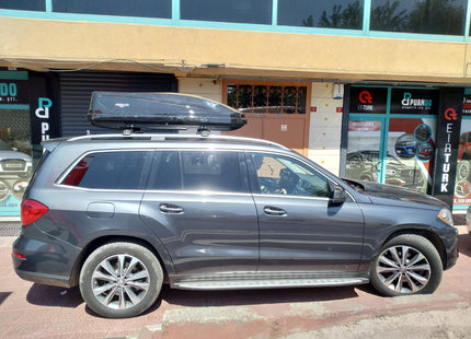 For Mercedes GLS/GL (X166) 2012-19 Roof Rack Cross Bars Raised Rail Alu Silver