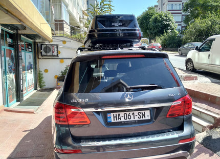 For Mercedes Benz GL X6 2014-Up Roof Rack Cross Bars Metal Bracket Raised Rail Alu Black