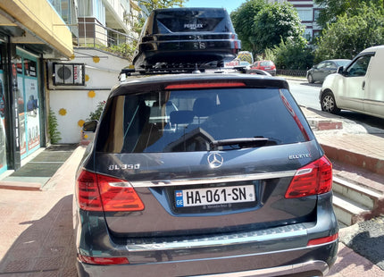 For Mercedes GLS/GL (X166) 2012-19 Roof Rack Cross Bars Raised Rail Alu Black