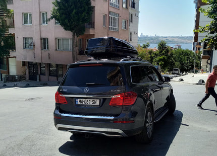 For Mercedes Benz GL X6 2014-Up Roof Rack Cross Bars Metal Bracket Raised Rail Alu Black