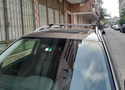 For Subaru Forester 2018-Up Roof Rack Cross Bars Metal Bracket Raised Rail Alu Black