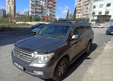 For Toyota Land Cruiser J100 Roof Rack Cross Bars Raised Rail Silver 1998-2007