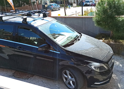 For Mercedes Benz B W247 2018-Up Roof Rack Cross Bars Fix Point Alu Silver