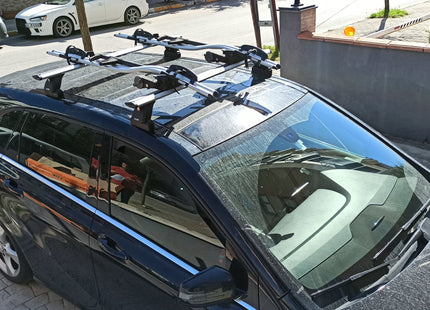 For Mercedes Benz B W245/46 2004-2018 Roof Rack Cross Bars Fix Point Alu Black