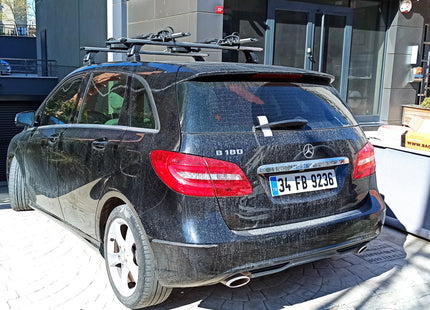 For Mercedes Benz B W247 2018-Up Roof Rack Cross Bars Fix Point Alu Silver