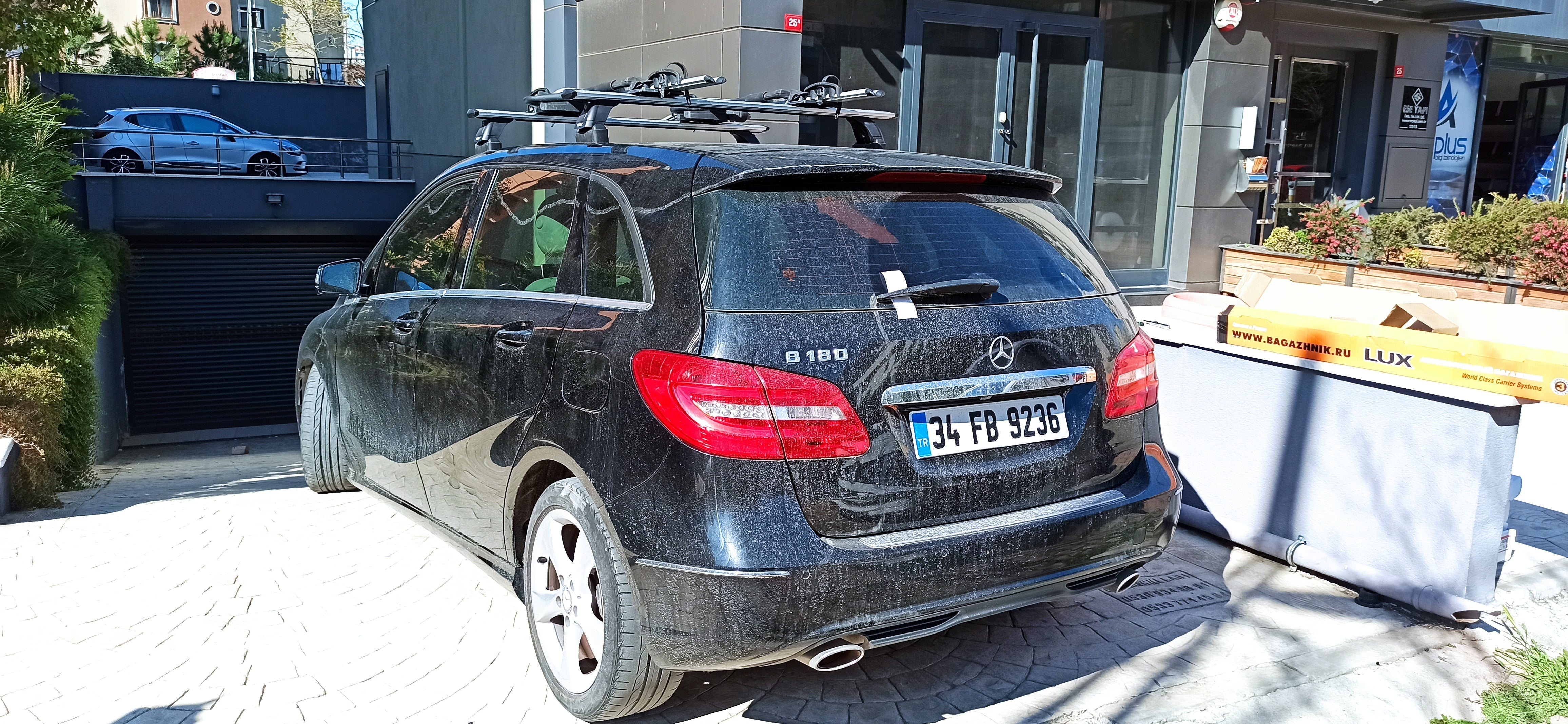 For Mercedes Benz B W247 2018-Up Roof Rack Cross Bars Fix Point Alu Silver