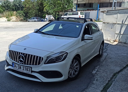 For Mercedes Benz A HB W177 2018-Up Roof Rack Cross Bars Fix Point Alu Black