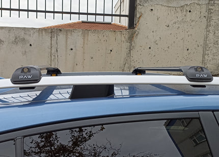 For Subaru XV 2012-17 Roof Rack Cross Bars Metal Bracket Raised Rail Alu Silver