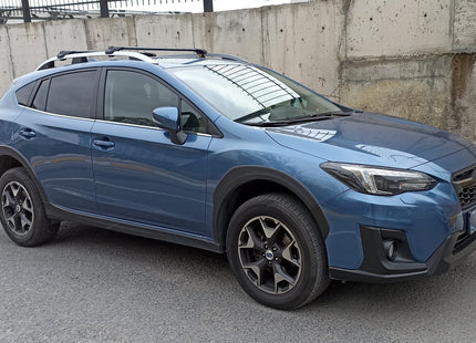 For Subaru XV Roof Rack Cross Bars Metal Bracket Raised Rail Alu Black 2012-17