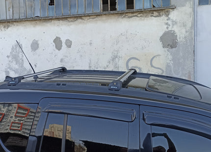 For Jeep Compass 2007-11 Roof Rack Cross Bars Flush Rail Alu Silver