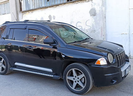 For Jeep Compass 2007-11 Roof Rack Cross Bars Flush Rail Alu Silver